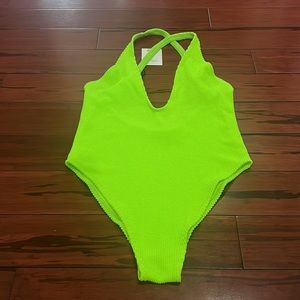 Skatie Neon Green One Piece Swimsuit